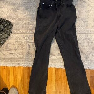 Madewell Black flare mid rise Denim Jeans / size 26